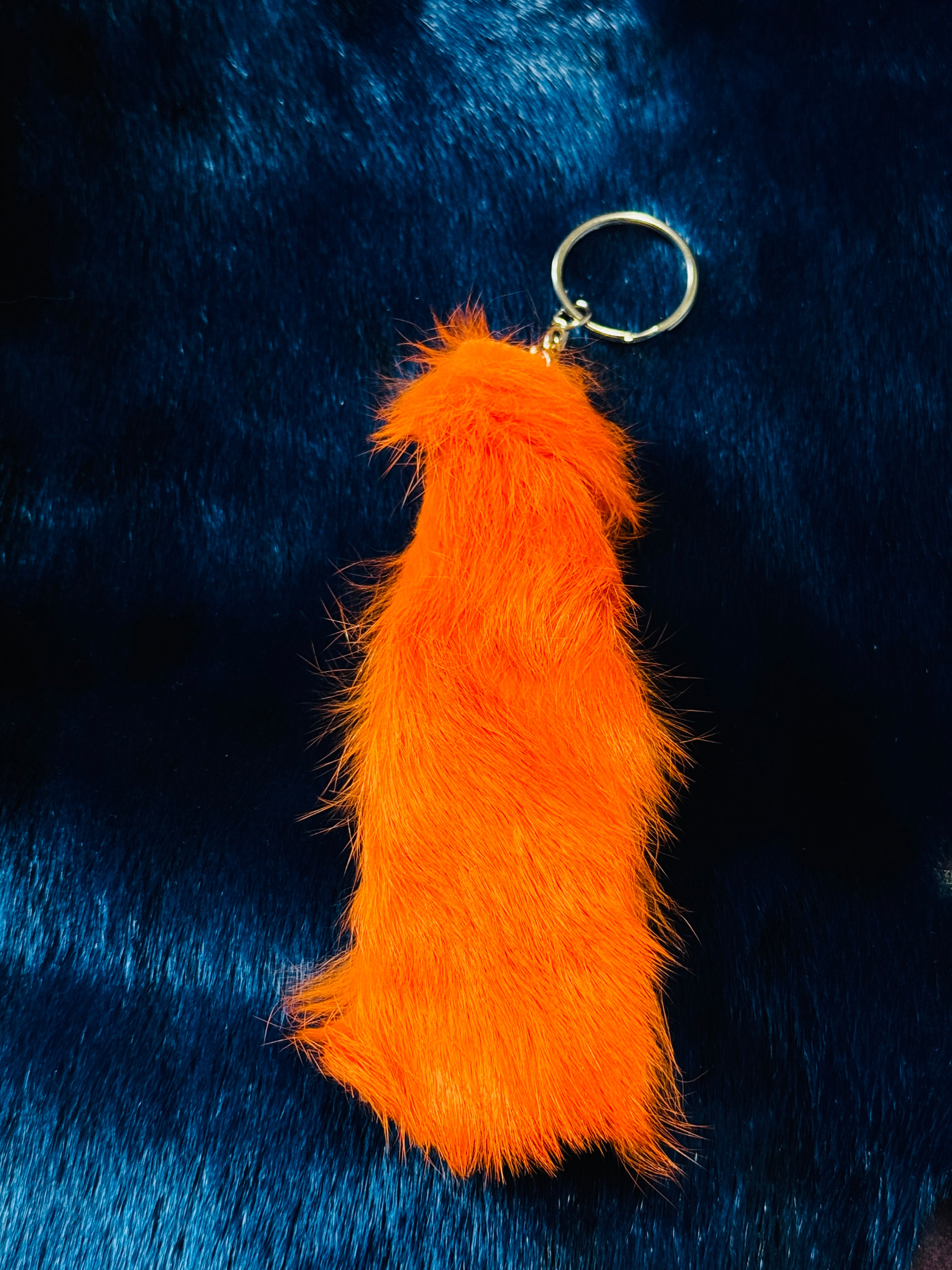 Rabbit Fur “Wormie” Keychain