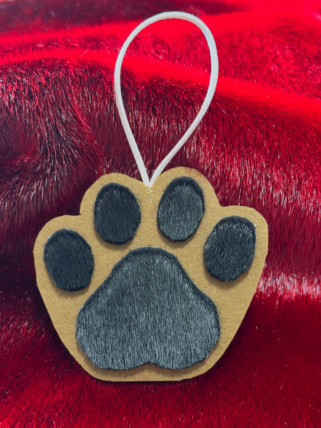 Sealskin Bear Paw Ornament