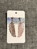 Stainless Steel Feathers - Rose