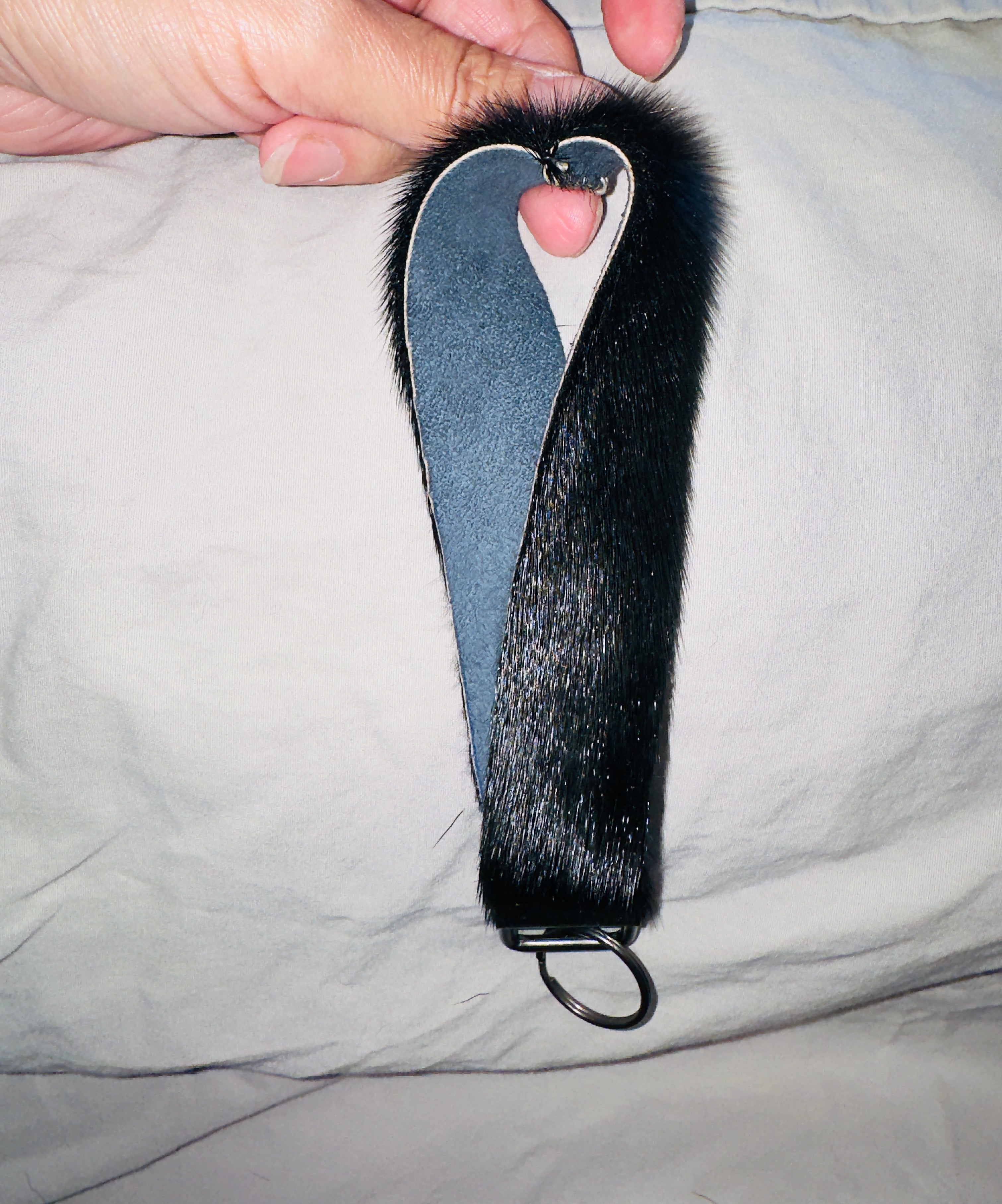 Sealskin Wristlet Keychain